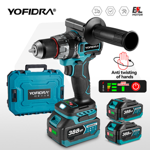 <span class=keywords><strong>Perceuse</strong></span> à percussion électrique sans fil YOFIDRA 80N.m 13mm, tournevis sans fil, outils électriques pour briser la glace, pour batterie <span class=keywords><strong>Makita</strong></span> 18V - Product Image 1