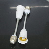 E27 à E27 convertisseur de Base de lampe 65mm 95mm rallonge de support de lampe adaptateur de douille de lampe E27-E27 ignifuge pour ampoule LED
