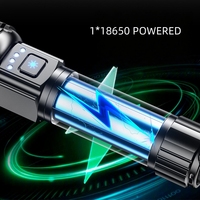Wason meilleure vente logo laser gratuit emballage de marque OEM lampe de poche torche à led zoomable en aluminium TYPE-C haute puissance