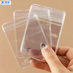 Paquet en plastique transparent PVC bijoux sac à fermeture éclair <span class=keywords><strong>collier</strong></span> pochette à bijoux perruque de cheveux PVC sac à fermeture éclair sac de rangement de bijoux transparent - Product Image 1