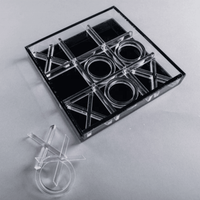 Lucite Tic Tac Toe X und O's Game Nullen und Kreuze Acryl-Spielset