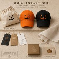 Casquette de baseball unisexe brodée citrouille Jack-o'-lantern de haute qualité – Cadeau d'Halloween saison effrayante – Style vintage pour adultes – Idéale pour les fêtes et le quotidien