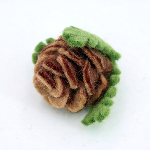 Wholesale Child Felt Yarn Winter Pinecones Ornaments Handmade Christmas Tree Hanging Decorations Eco-Friendly <b>Wool</b> <b>Craft</b> - Product Image 2