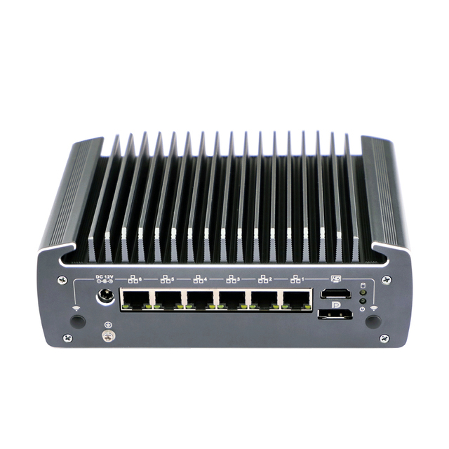 2023 New Arrival 10th Gen Core I3 10110U Processor Firewall Appliance Barebone with 6 Intel I226-V 2.5G Lan 4 POE Stock