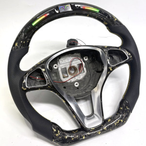 Volant en tissu sergé 3K C63 pour W205 C43 C180 C200 C250 C300 AMG 2014-2018 Prêt à être expédié - Product Image 3