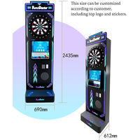 Machine de jeu de fléchettes électronique à pièces personnalisée avec prise américaine pour les centres de divertissement d'arcade (âge > 8 ans)