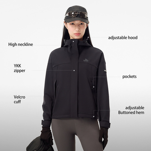 PELLIOT Women Soft Shell Outdoor Sports Running Jogging No-<strong>pilling</strong> Soft Shell Fleece Lining <strong>Jackets</strong> - Product Image 5