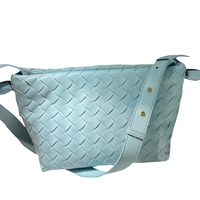 Vente chaude en cuir véritable femmes bandoulière sac à bandoulière tissé épaule Style Vintage pour robe d'été pour dames