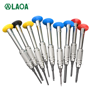 <span class=keywords><strong>Tournevis</strong></span> de précision allemand - Acier allié S2 avec rotation à 360° °   Capuchons rotatifs et embouts codés par couleur pour la réparation de téléphones portables et d'électronique - Product Image 1