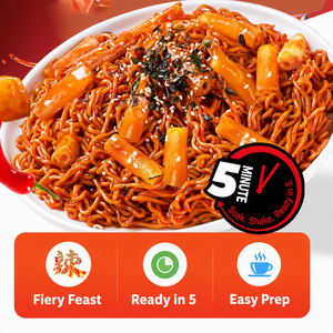 <strong>Tteokbokki</strong> <strong>Buldak</strong> Noodles Spicy Chicken Ramen With Rice Cake Chewy Seaweed Bulk Manufacturer Wholesale OEM Export - Product Image 2