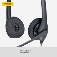 Casque supra-auriculaire USB Jabra BIZ 1500 Duo à réduction de bruit pour le service client et les centres d'appels, téléphones de conférence de bureau
