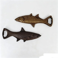 Décapsuleur en fonte en forme de poisson, ouvre-bouteille à main en forme de truite, thème pêche nautique, décoration de table pour bar et cuisine