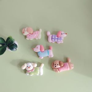 Aksesori dekorasi kerajinan perhiasan DIY pesona lucu <span class=keywords><strong>Dachshund</strong></span> Resin kartun lucu Cabochon punggung datar anjing peliharaan - Product Image 1
