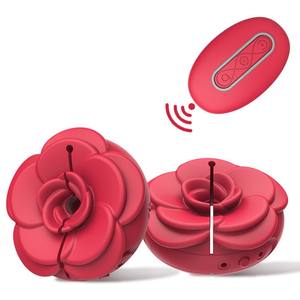 App Controle Volwassen Speelgoed Rozenbloem Xxx Volwassen Seksspeeltjes Discrete Tepelringen Trillingen Tepelklemmen Vibrators Voor Vrouwen - Product Image 1