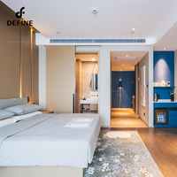 Meubles d'hôtel commerciaux tout-en-un, ensembles de chambres à coucher 5 étoiles, meubles de projet hôtelier pour hôtel de luxe