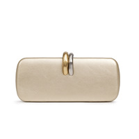 Nouvelle Pochette en PU Haut de Gamme Transfrontalière Style Européen et Américain Tendance Princesse avec Chaîne d'Épaule en Polyester Portable pour Femme