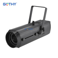 Projecteur LED Leko blanc 300W avec zoom manuel (15-36) Contrôle DMX512 CRI 90 Dimmable pour éclairage de scène LED