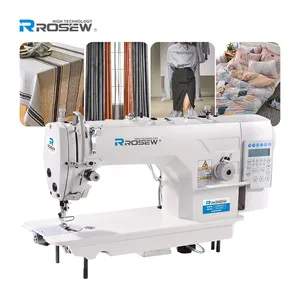 Rosew-GC9000N-D4 de accionamiento directo de alta velocidad, máquina de costura Industrial de tejido de punto de bloqueo de aguja única, computarizada