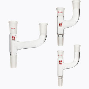 CS perangkat kaca laboratorium gelas distilasi Claisen adaptor kaca borosilikat <span class=keywords><strong>3</strong></span> cara adaptor konektor - Product Image 2