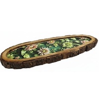Plateaux en bois faits à la main avec poignée, très demandés, pour la présentation décorative, le rangement sur table et les occasions de mariage, Uttarakhand