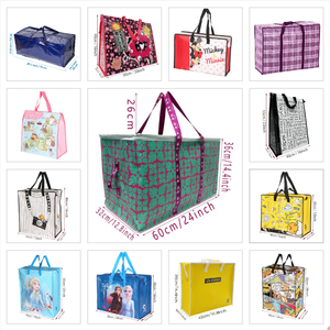 Sac en <span class=keywords><strong>tissu</strong></span> non tissé imperméable personnalisé avec fermeture éclair sac de transport à glissière sac à provisions à fermeture éclair réutilisable écologique pour l'emballage - Product Image 2