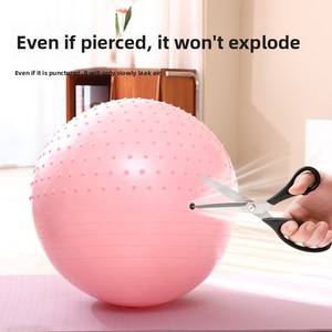 Ballon de yoga en PVC pour femmes enceintes et adultes - Ballon d'exercice et de massage léger et écologique avec surface antidérapante - Product Image 2