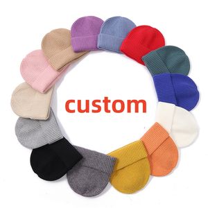 High Quality Custom Knitted Cuffed Acrylic Beanie Warm Outdoor Pullover <b>Hat</b> with Embroidery for <b>Men</b> Wholesale <b>Winter</b> Season - Product Image 1
