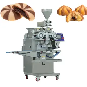 Beikn Automatic Twist Biscuits Double Filled Mochi Encrusting Machine Double Filling Biscuit Maker con tre tramoggia