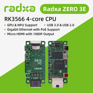 ZERO 3E RK3566 Quad Core SBC GPU NPU 1080P HDMI Gigabit Ethernet Computadora de Placa Única Radxa - Product Image 5