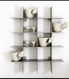 Estante de Pared Metálico Estilo <span class=keywords><strong>Bauhaus</strong></span>, Moderno y Minimalista, para Decoración del Hogar y Almacenamiento - Product Image 5