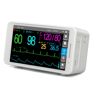 เครื่องตรวจวัดสัญญาณชีพสัตว์เลี้ยง Vericare รุ่น JM-5 หน้าจอสัมผัส 5.5 นิ้ว วัดอุณหภูมิ ความอิ่มตัวของออกซิเจนในเลือด (SPO2) ความดันโลหิตนอกหลอดเลือด (NIBP) คลื่นไฟฟ้าหัวใจ (ECG) อัตราการเต้นของหัวใจ (PR) แบบพกพา สำหรับสัตว์ขนาดเล็ก โรงพยาบาลสัตว์ คลินิกสัตว์เลี้ยง JM - Product Image 3