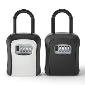 CJSJ Wall Mounted Keybox 4 Digit Combination Lock With Hooks For Home <b>Storage</b> - Product Image 2
