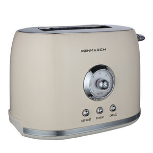 เครื่องปิ้งขนมปังสแตนเลสสไตล์เรโทรพร้อมตัวตั้งเวลาอัตโนมัติสำหรับขนมปังสองแผ่น ประหยัดพลังงานและประหยัดไฟ - Product Image 2