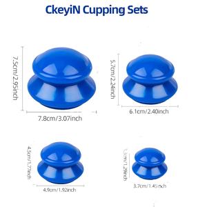 4 Uds. Venta de ventosas faciales al por mayor ventosa terapia masajeador juegos de ventosas <span class=keywords><strong>para</strong></span> reducción de celulitis - Product Image 5