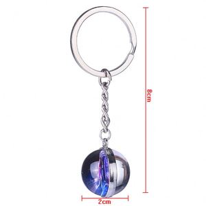 New Arrival 12 Zodiac Sign Keychains <b>Sphere</b> <b>Ball</b> Crystal Key Chains Key Rings Scorpio Leo Aries Constellation for Birthday Gifts - Product Image 5