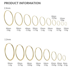 Pendientes de aro de <span class=keywords><strong>Plata</strong></span> de Ley <span class=keywords><strong>925</strong></span> para mujer, <span class=keywords><strong>aros</strong></span> dorados de 18K, calados, elegantes y a la moda - Product Image 6