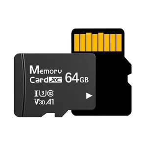 用于Sandisk闪存的A类芯片微型存储sd卡2gb 4gb 8gb 16gb 32gb 64gb 128GB带适配器的自定义徽标SD存储卡