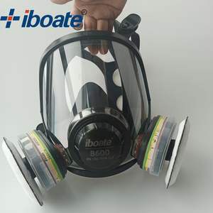 Máscara Facial Completa de Silicona con Doble Filtro Antivaho Iboate, Máscara Química - Product Image 2