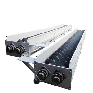Milsiz vidalı konveyör üreticileri tedarik paslanmaz çelik tozu granül çift vida kaldırma makinesi popüler