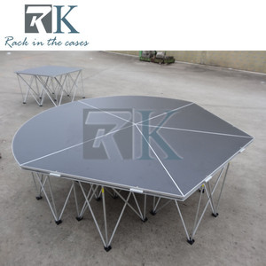 Round <b>Stage</b> <b>Platform</b> with Aluminum Riser Outdoor <b>Stage</b> Kit Portable Event <b>Stage</b> <b>Platform</b> Aluminum Smart <b>Stage</b> for Event - Product Image 3