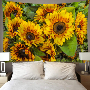 <span class=keywords><strong>Tapisserie</strong></span> <span class=keywords><strong>murale</strong></span> à suspendre motif tournesol, paysage bohème, décoration de salon, <span class=keywords><strong>tapisserie</strong></span> <span class=keywords><strong>murale</strong></span> <span class=keywords><strong>tropicale</strong></span> en polyester imprimée numériquement - Product Image 3