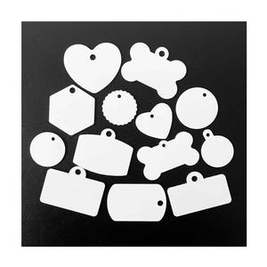 2026년 신제품 알루미늄 승화 인식표 블랭크 반려동물 식별표 반려견 운전면허증 태그 흰색 인쇄 가능 금속 반려동물 이름표 - Product Image 2