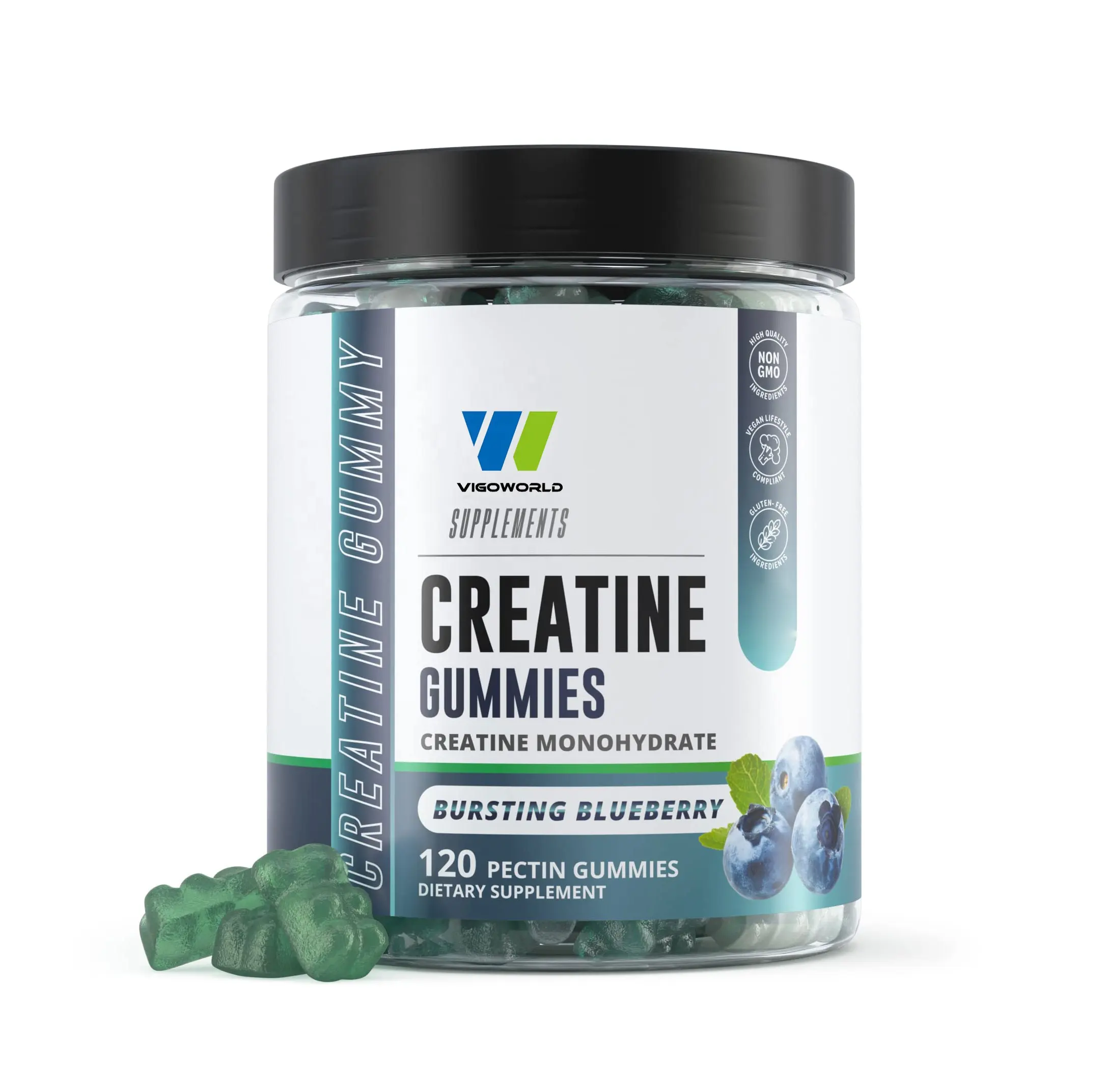 वयस्कों के लिए प्राकृतिक स्वाद Creatine Gummies ऊर्जा पूरक समर्थन पेशी समारोह और बूस्ट व्यायाम प्रदर्शन