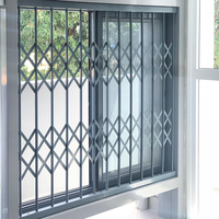 Barras de Seguridad Retráctiles Plegables para Ventanas, Puertas de Seguridad de Aluminio, Ventanas Antirrobo