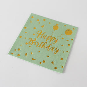 Serviettes jetables écologiques noires carrées modernes 20 serviettes en papier imprimées UV décorations de vaisselle de fête transfrontalière - Product Image 6