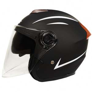 Casque de moto électrique unisexe OKCMC à double visière, anti-buée, trois-quarts, toutes saisons - Product Image 1
