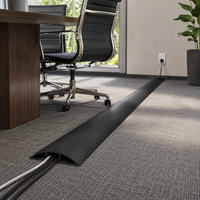Protector de Cables para Piso de PVC, Canal Flexible para Gestión de Cables, Protección Contra Cables Caídos, para Cables de Extensión en Interiores, Hogar y Oficina