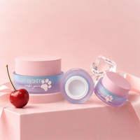Pots en plastique vides personnalisés OEM/ODM pour gel de construction 4g 15g 30g 50g, pots ronds pour vernis gel, contenants cosmétiques en acrylique