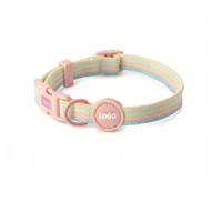 Harnais et laisse pour chien en blocs de couleurs irisées, harnais doux et confortable pour animaux de compagnie, réglable pour les promenades en extérieur