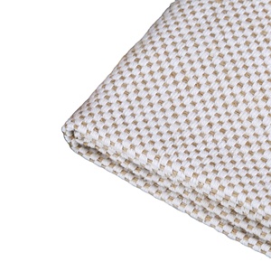 Tissage Jacquard à grille carrée naturelle Tissu <span class=keywords><strong>en</strong></span> coton jute Tissu <span class=keywords><strong>en</strong></span> lin de <span class=keywords><strong>chanvre</strong></span> métallique occultant extensible pour la maison Textile Canapé pour sacs - Product Image 1